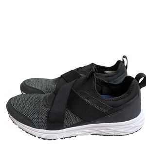 Vionic fulton Mens Black Mesh Slip On Athletic Walking Shoes Sneakers Size 11